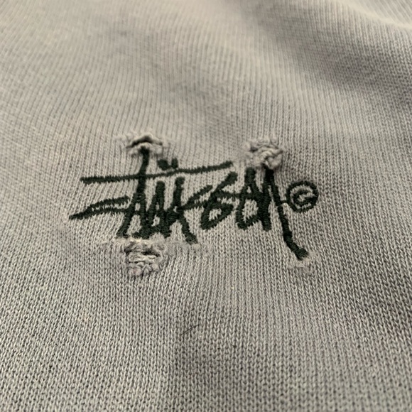 STUSSY VINTAGE 1980’s HOODIE “HEYNECKER” WITH WAIST DRAWSTRING - MENS SIZE XL - Picture 4 of 16